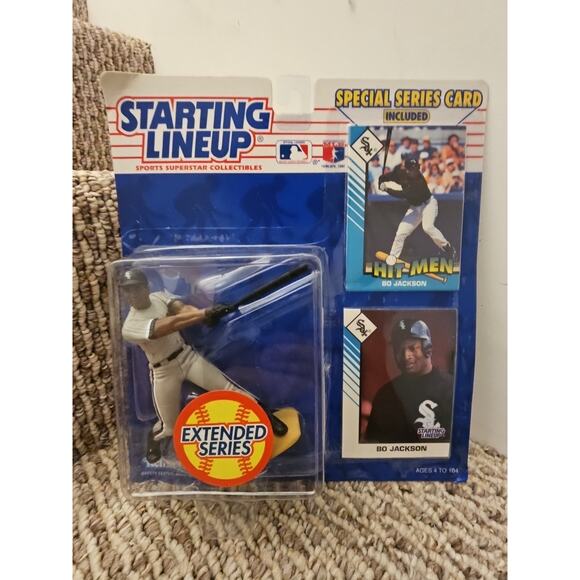 Baseball Rare Vintage Starting Lineup Extended Series Bo Jackson 1993 Kenner - Picture 1 of 7